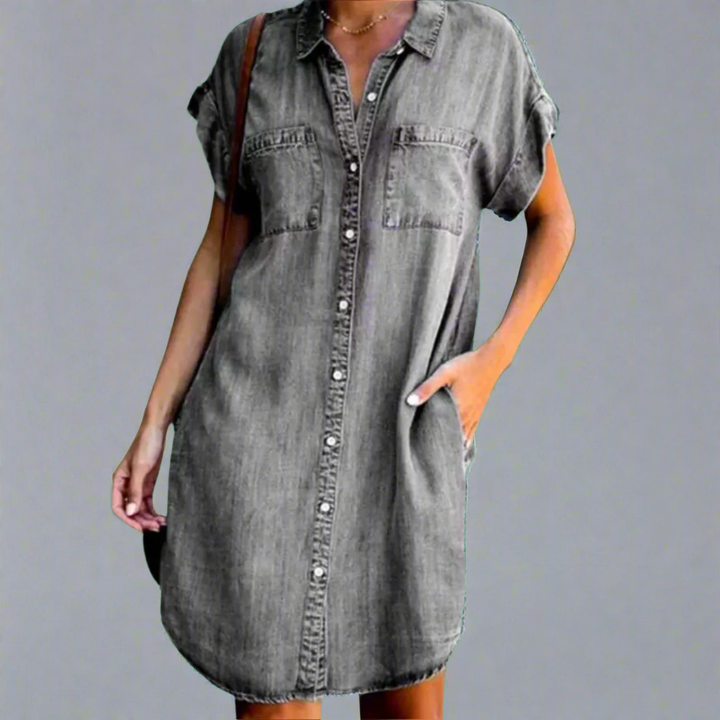 Mini dress made from elastic fabric