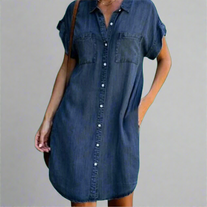 Mini dress made from elastic fabric