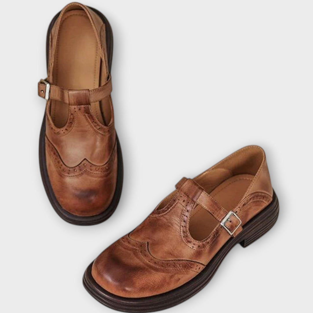 Vintage Leather Mary Jane Shoes