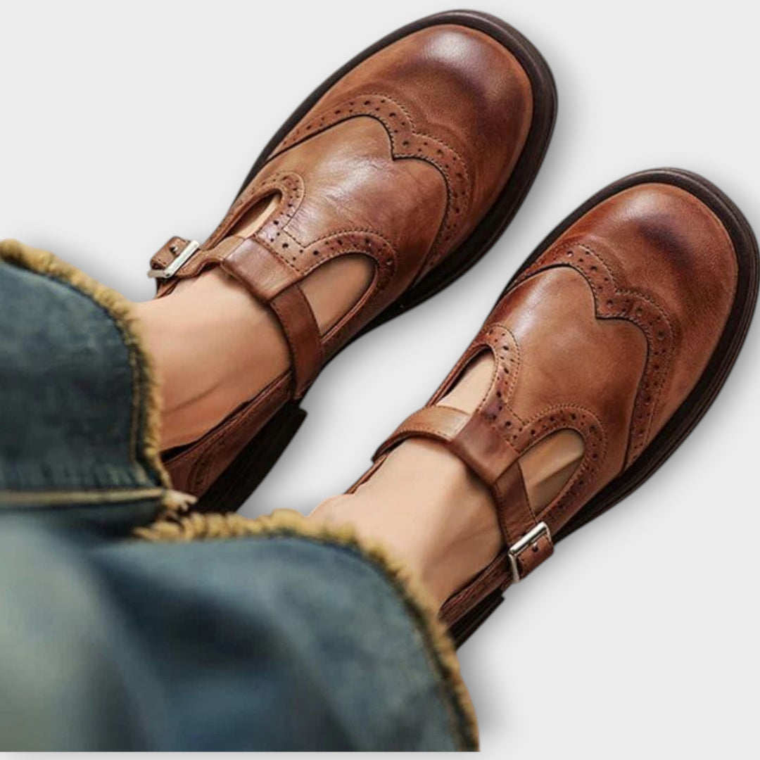 Vintage Leather Mary Jane Shoes