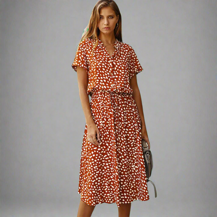 Summer Dress Made from Exquisite Fabric