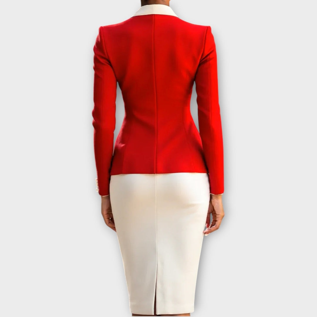 Elegant Contrast Blazer