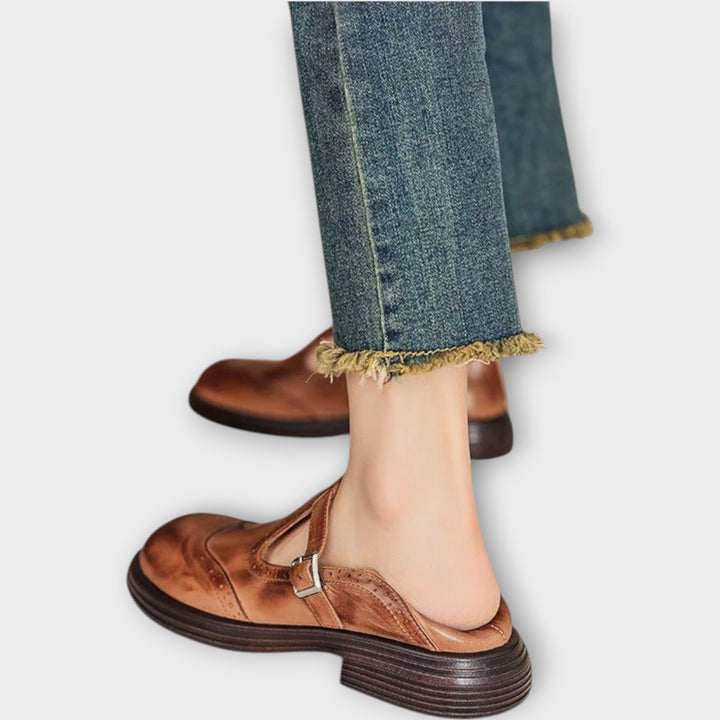 Vintage Leather Mary Jane Shoes