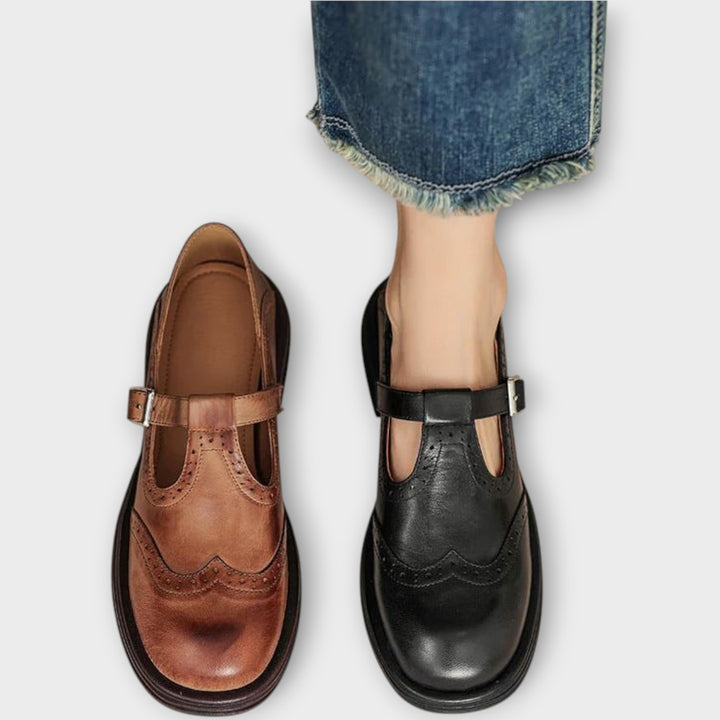 Vintage Leather Mary Jane Shoes