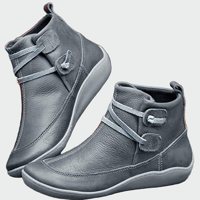 Premium Orthopedic Leather Ankle Boots