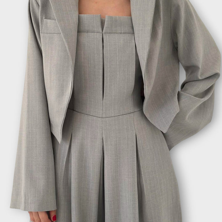Sophisticated Ease Wide-Leg Pantsuit Set