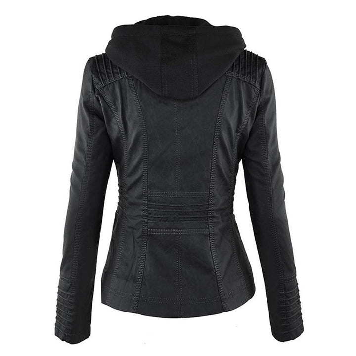 Zip-Front Hooded Jacket with Sleek Detailing