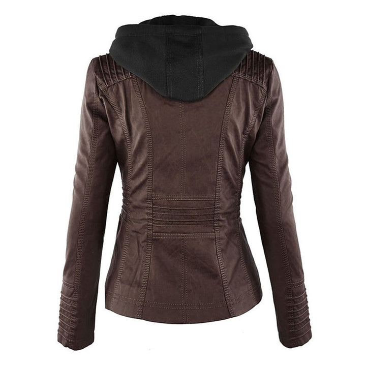 Zip-Front Hooded Jacket with Sleek Detailing
