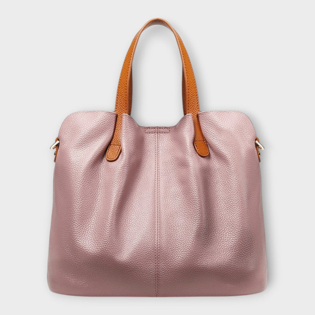 Genuine Leather Tote Handbag