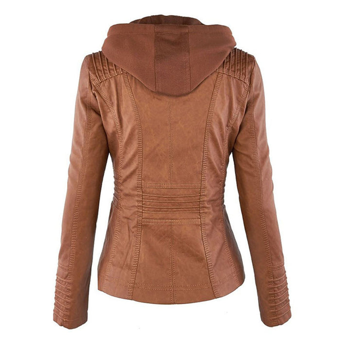 Zip-Front Hooded Jacket with Sleek Detailing