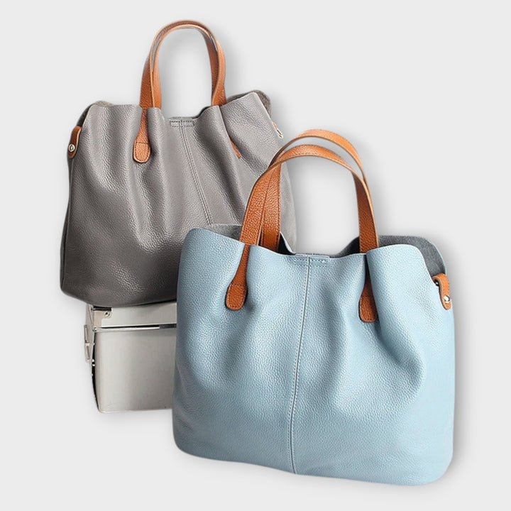 Genuine Leather Tote Handbag