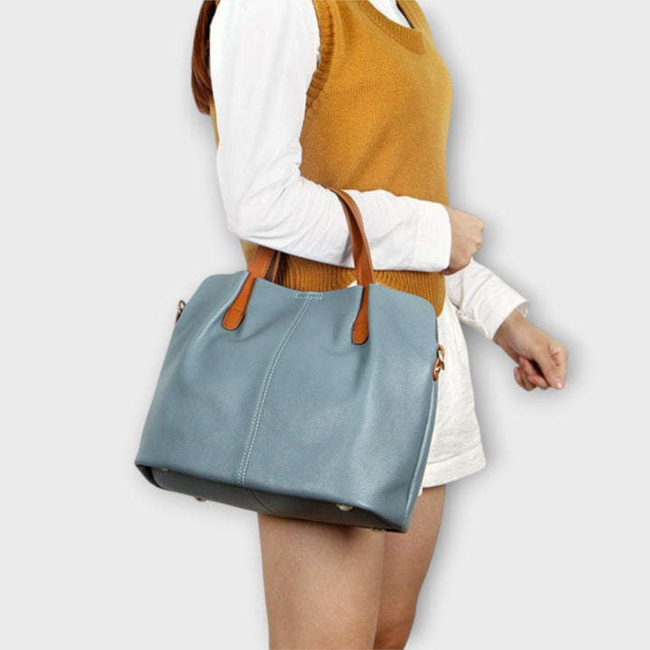 Genuine Leather Tote Handbag
