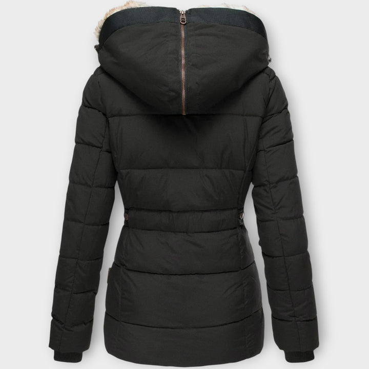 Luxury Winter Parka with Faux Fur Hood