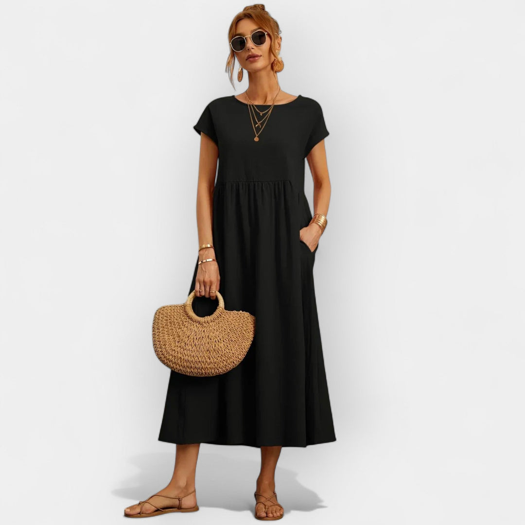 Light Cotton Dress with Pockets