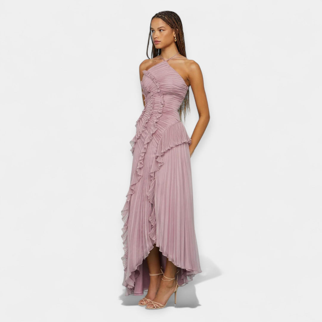 Dress with Sculpted Ruffles