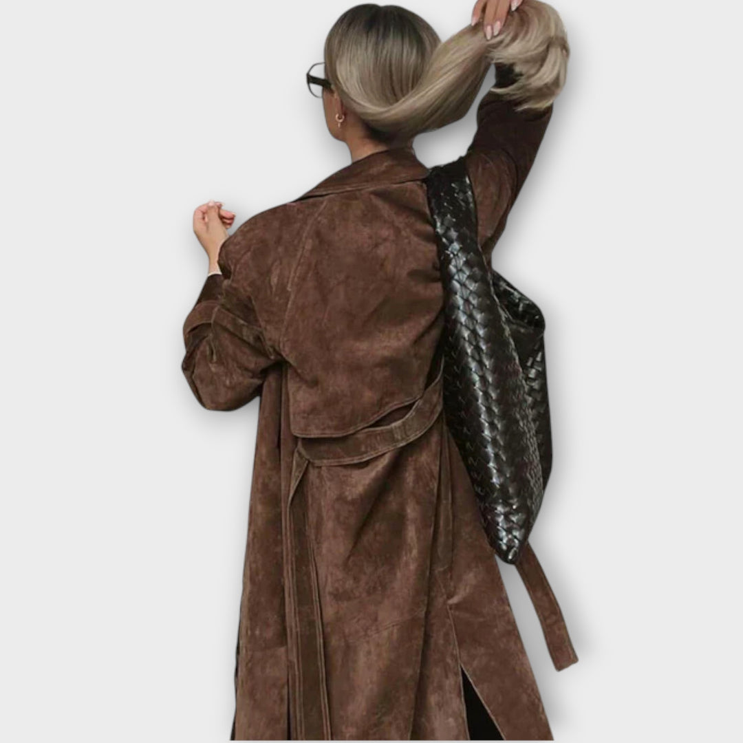 Couture Suede Trenchcoat