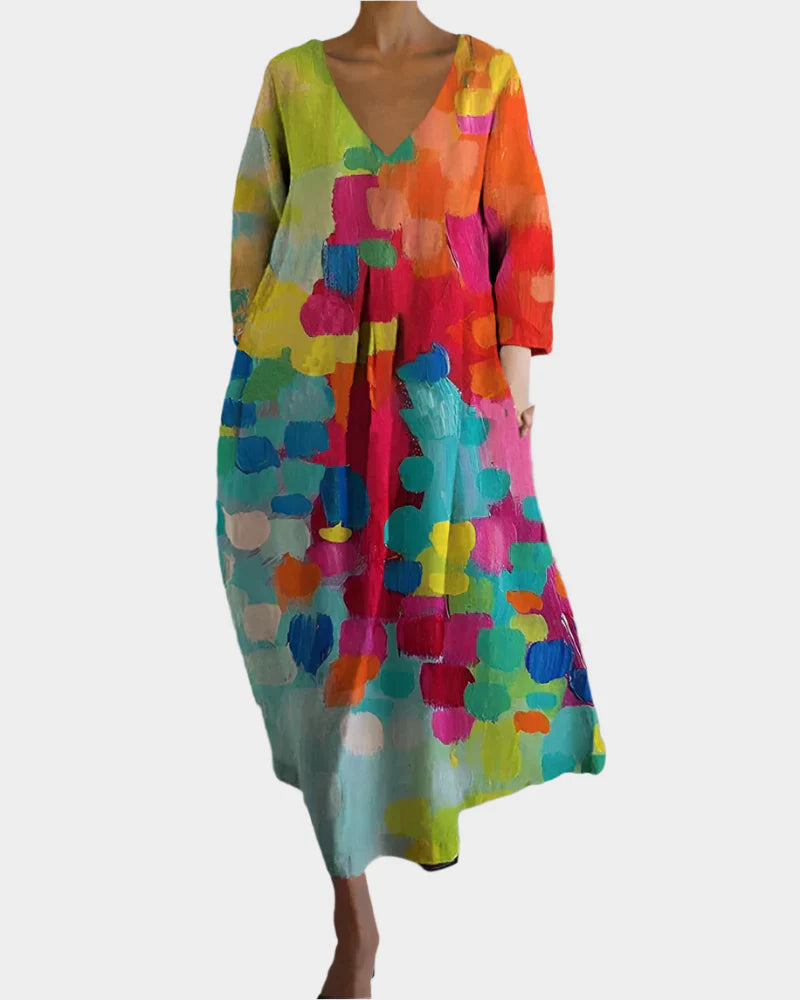 Colourful Dress with Design for Women