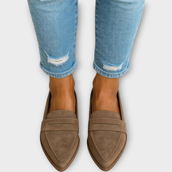 Classic Pointed-Toe Slip-On Loafers