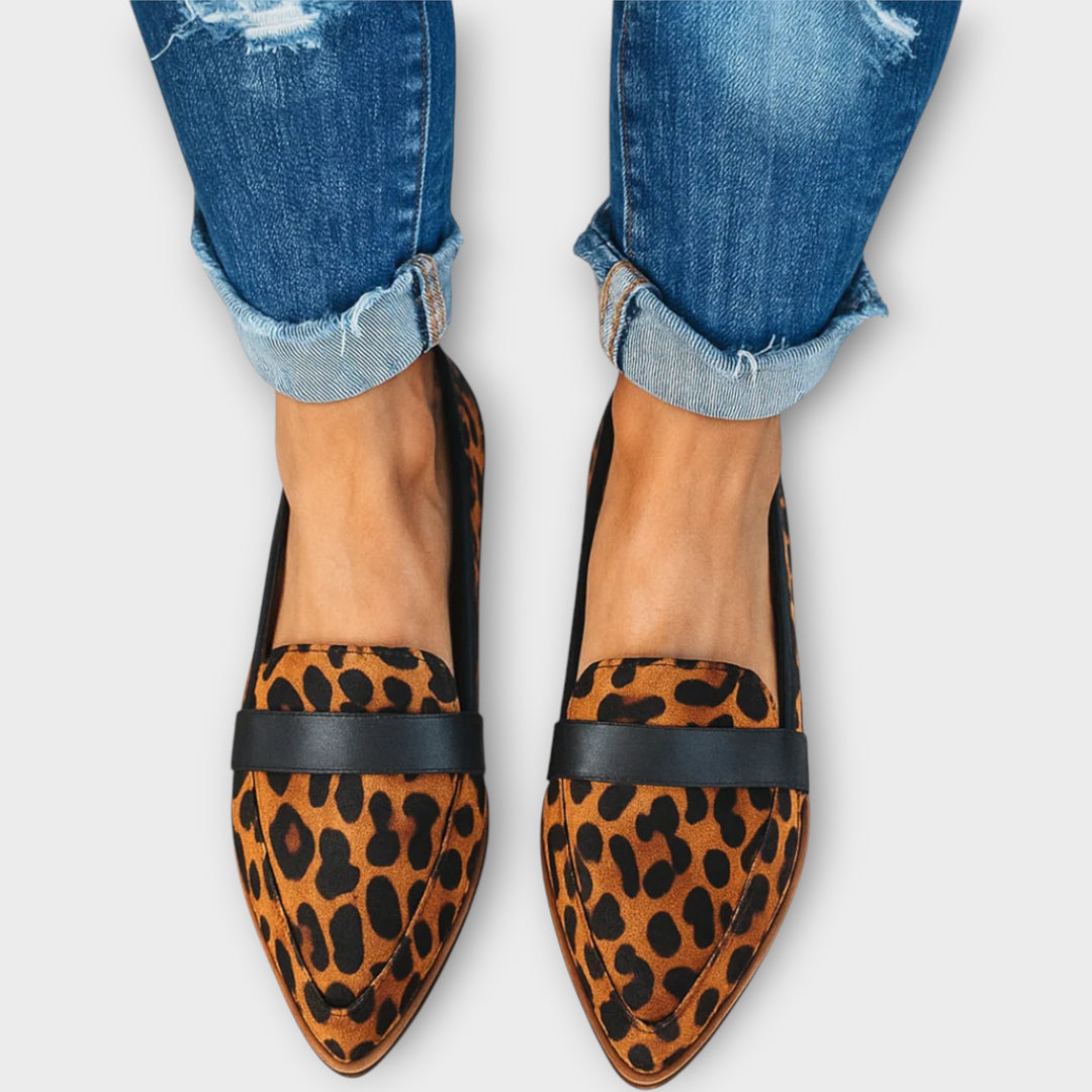 Classic Pointed-Toe Slip-On Loafers