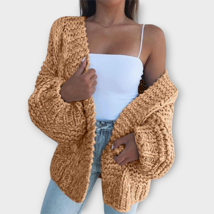 Cozy Chunky Knit Open-Front Cardigan