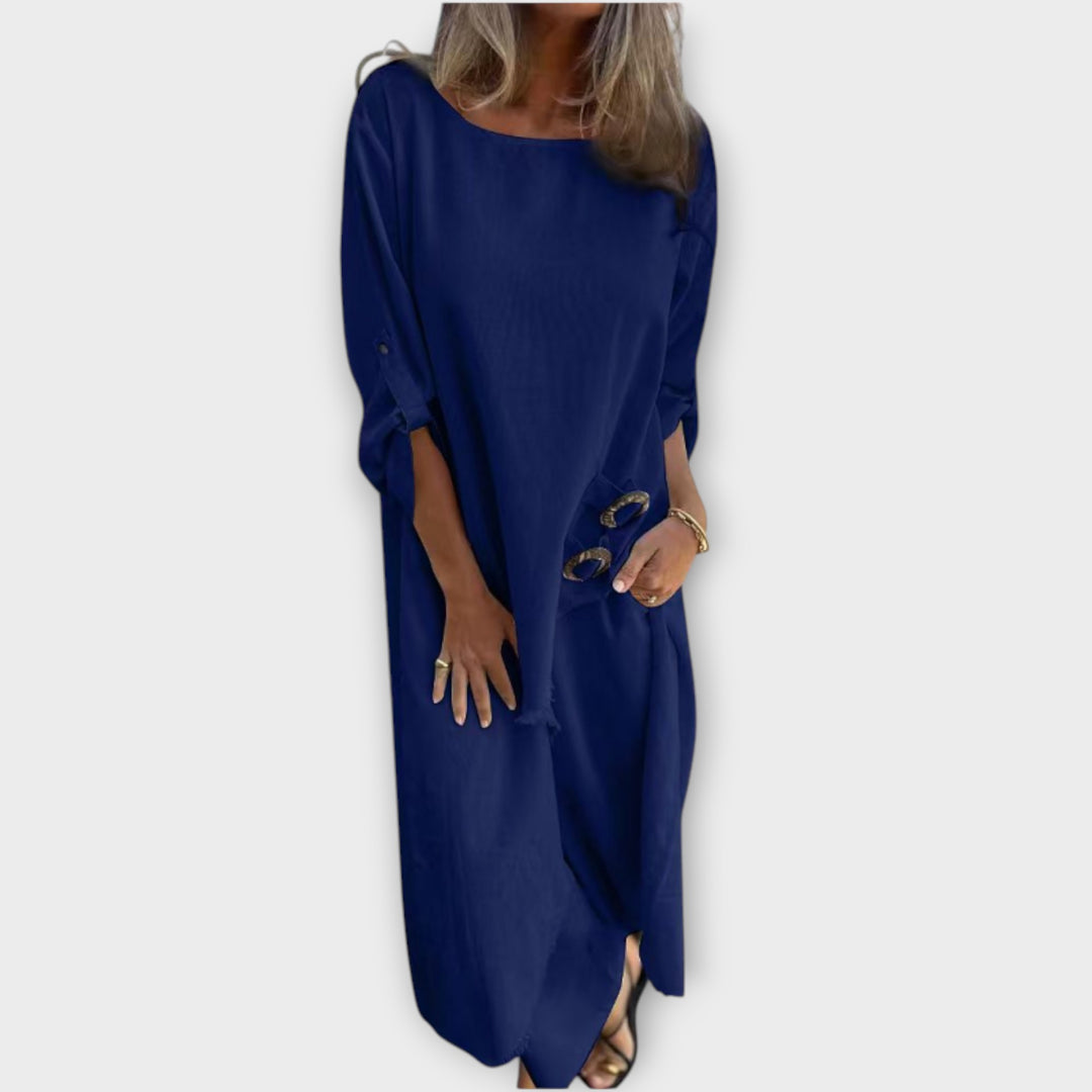 Effortless Relaxed Fit Midi Dress