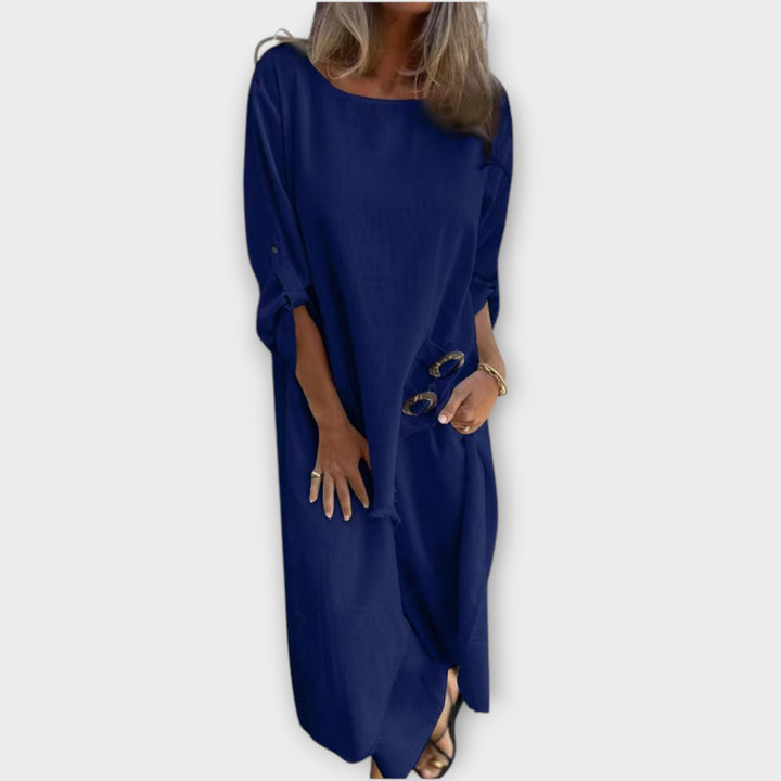 Effortless Relaxed Fit Midi Dress