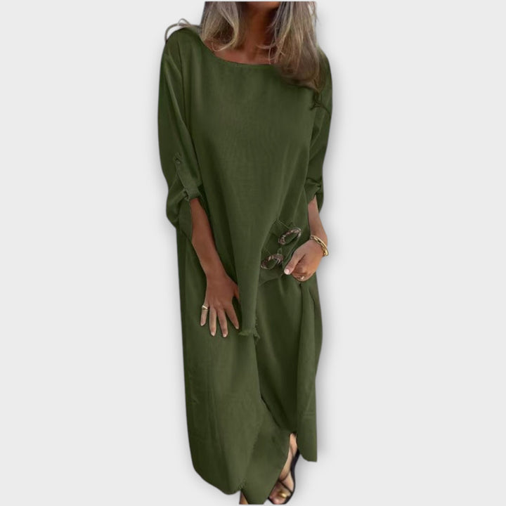 Effortless Relaxed Fit Midi Dress