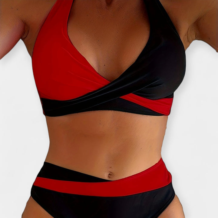 Bikini with Crossed Neckline