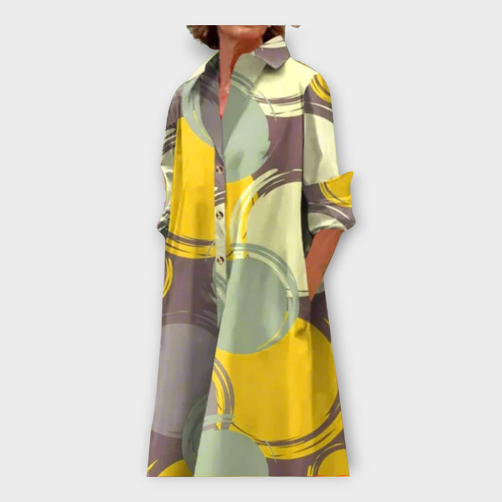 Handmade Dress with Geometric Pattern