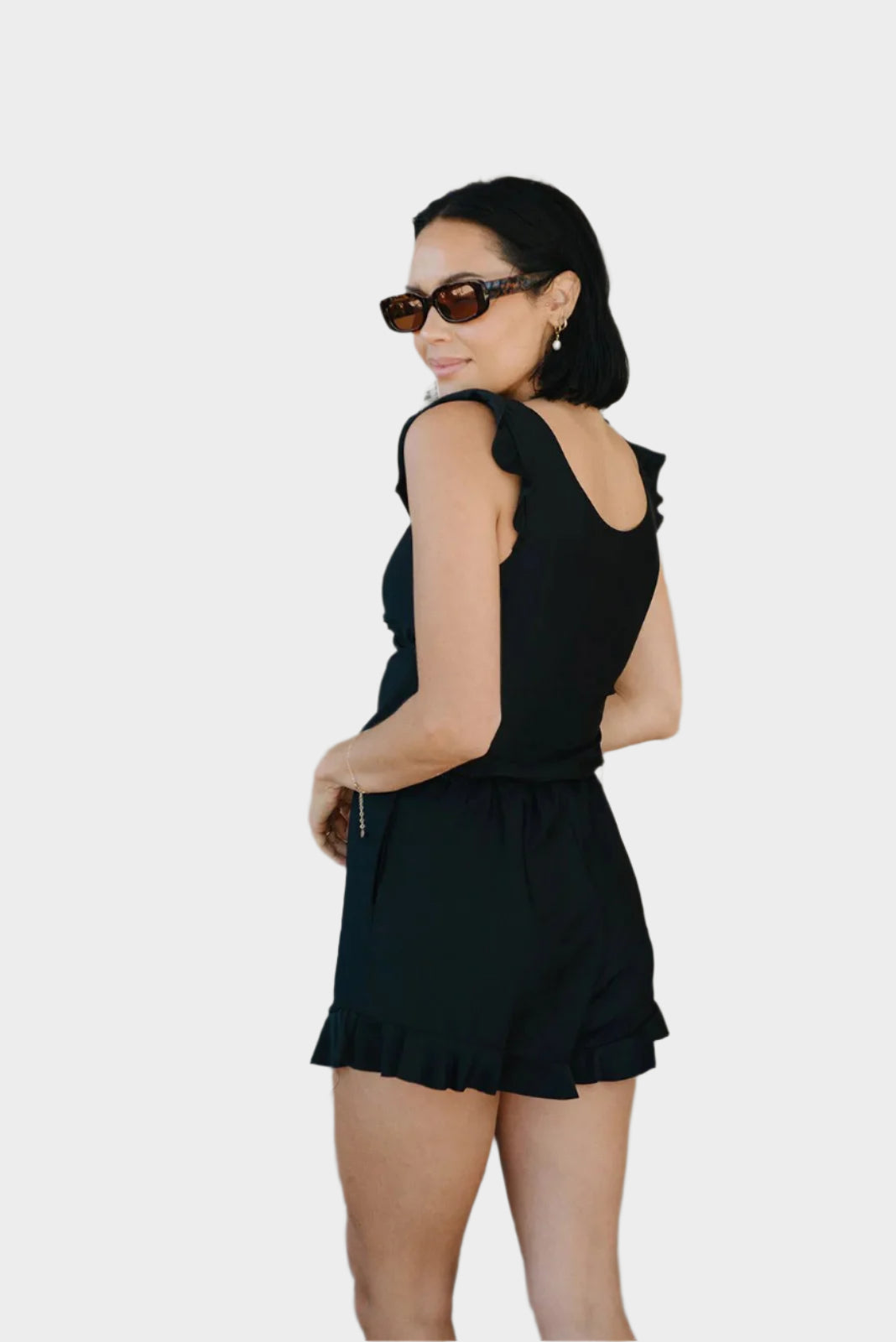 Swimsuit with Ruffles and Bust Support