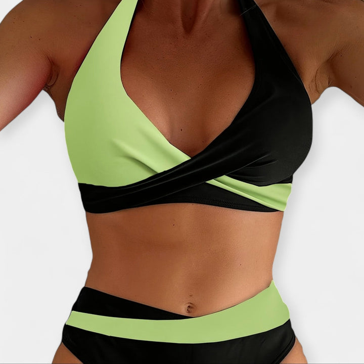 Bikini with Crossed Neckline