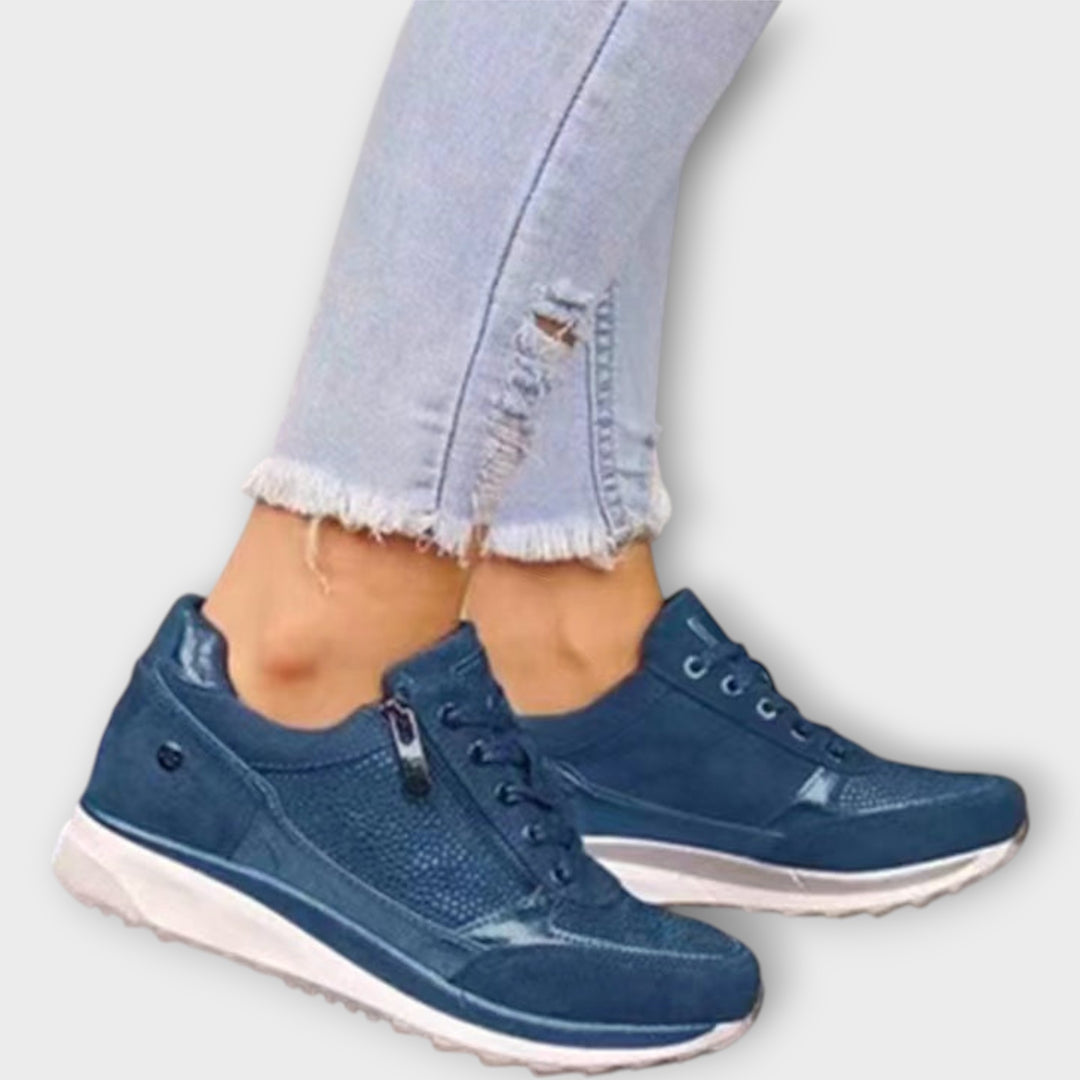 Sporty Chic Lace-Up Sneakers