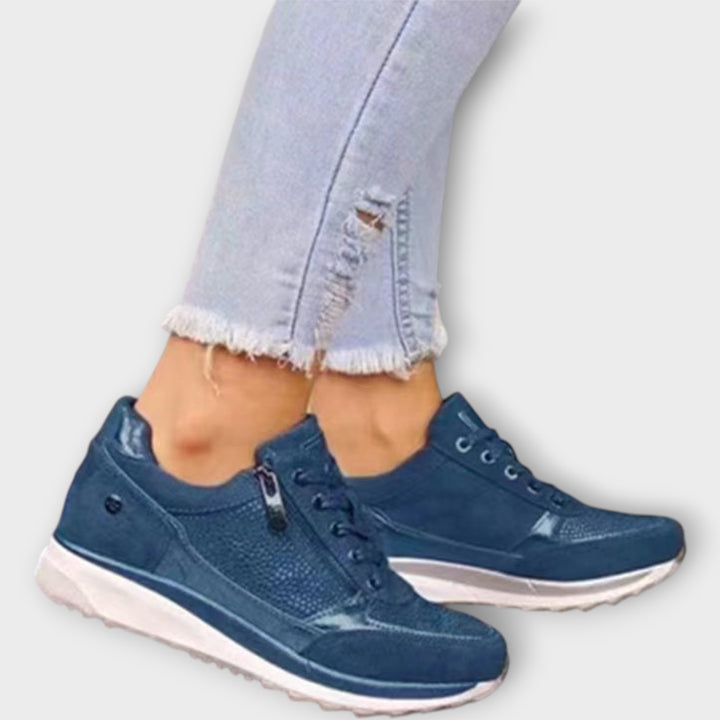 Sporty Chic Lace-Up Sneakers