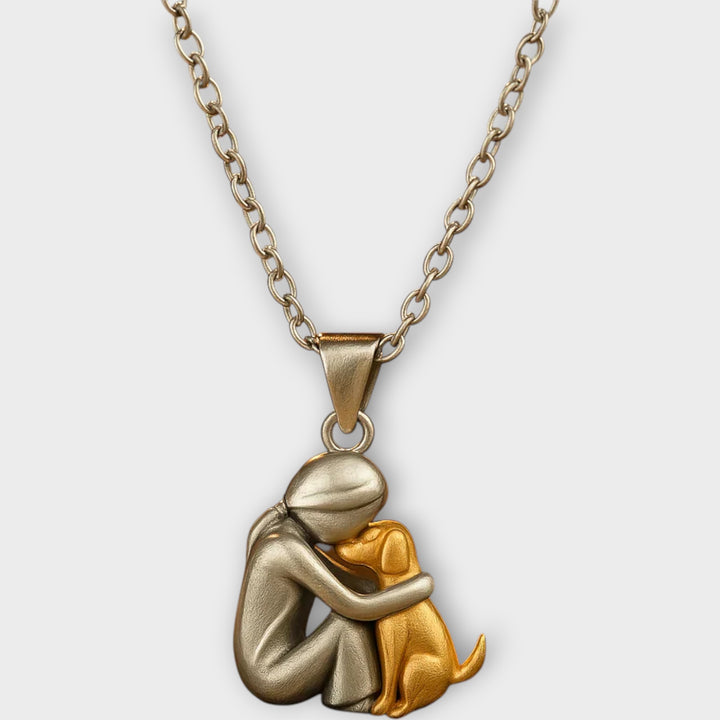 Heartfelt Bond Hug Pendant Necklace