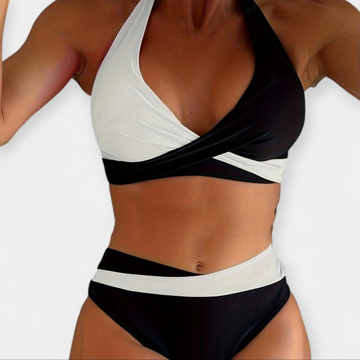Bikini with Crossed Neckline