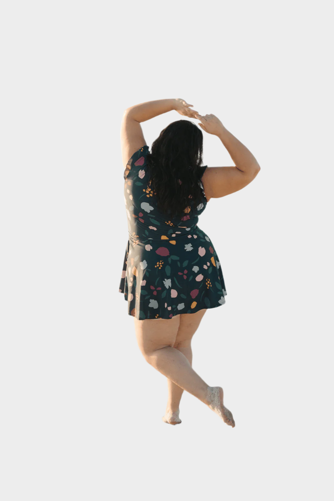 Swimsuit with Ruffles and Bust Support