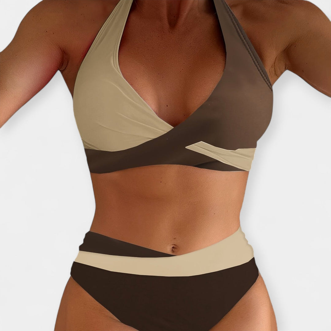 Bikini with Crossed Neckline
