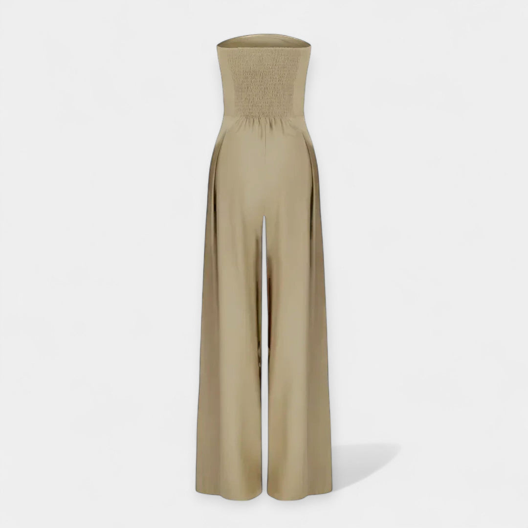 Full-Length Jumpsuit with Strapless Corset