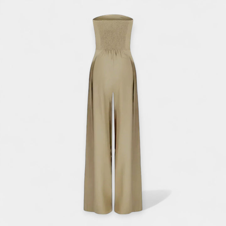 Full-Length Jumpsuit with Strapless Corset