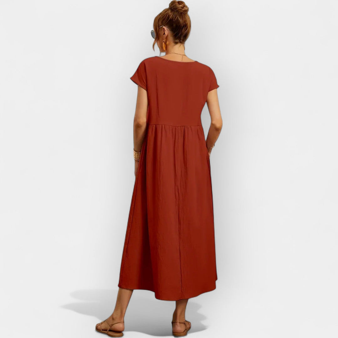 Light Cotton Dress with Pockets