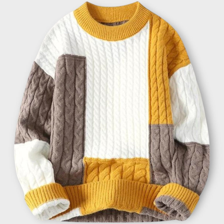 Vincenzo™ - Patchwork Sweater