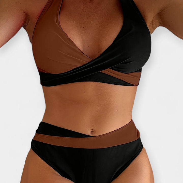 Bikini with Crossed Neckline