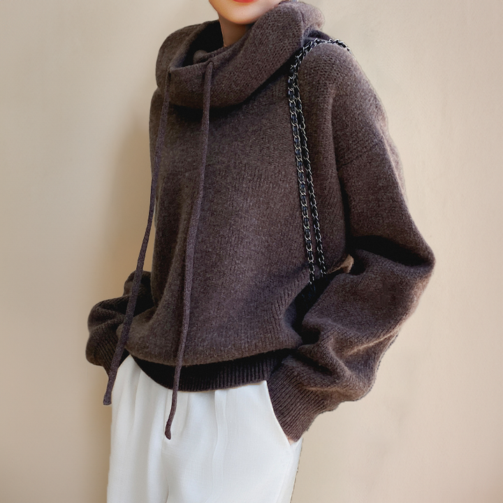 Jasmine | Warm Knit Hoodie
