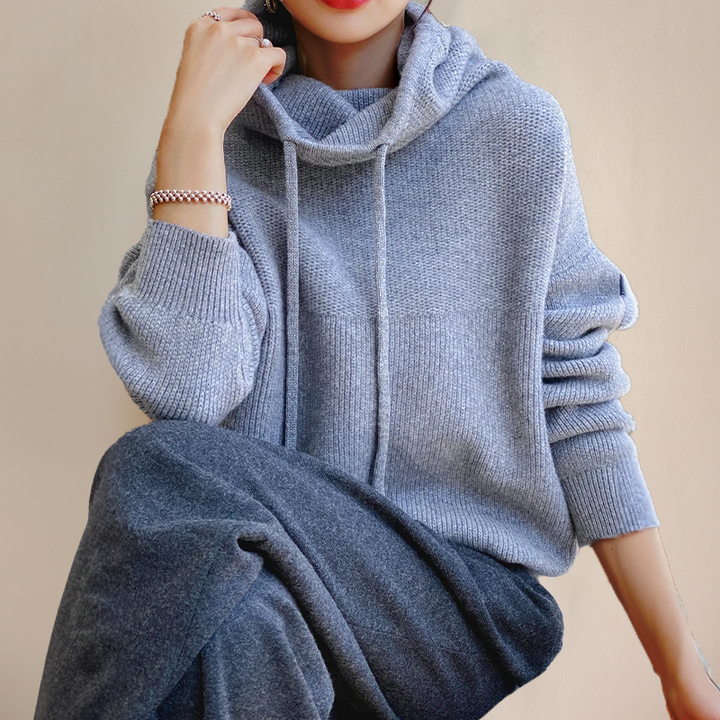 Jasmine | Warm Knit Hoodie