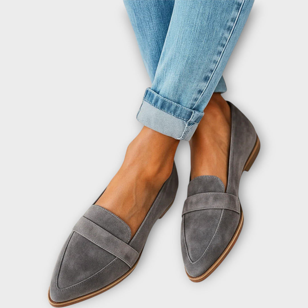 Classic Pointed-Toe Slip-On Loafers