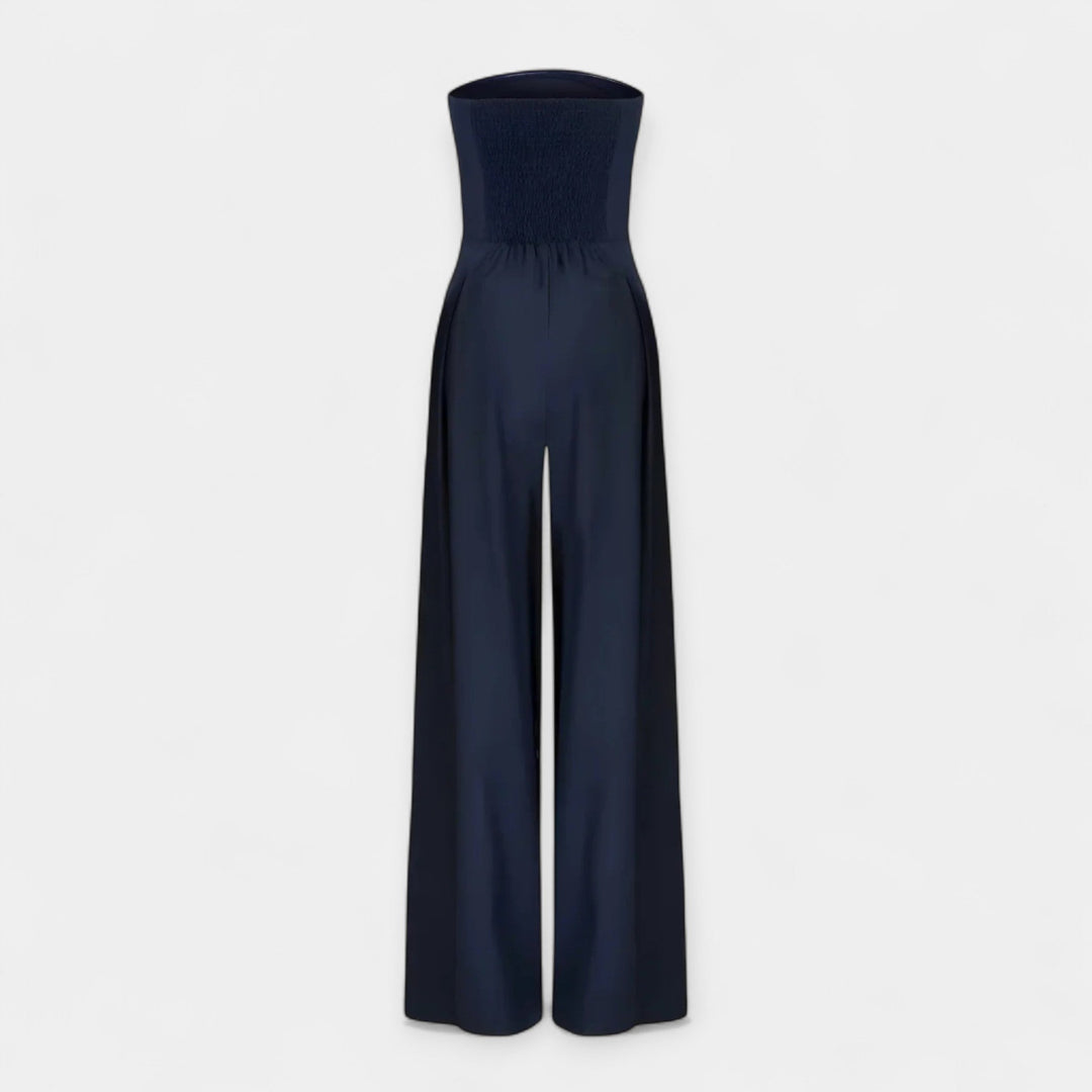 Full-Length Jumpsuit with Strapless Corset