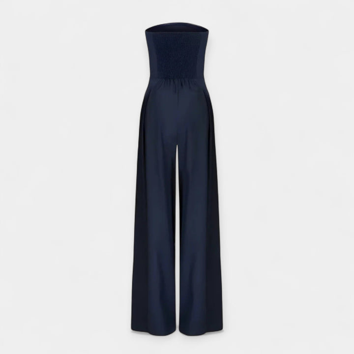 Full-Length Jumpsuit with Strapless Corset