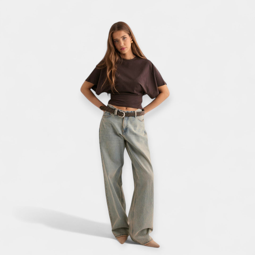 Blouse with Comfortable Wide Sleeves